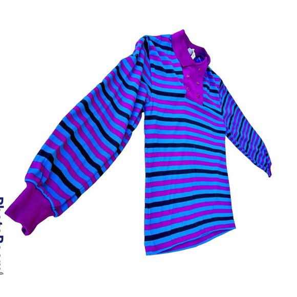 Vintage Levi Stauss Co Ladies Striped Double Snap Closure Top Small? Cal… - Picture 6 of 12